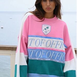 Yllw The Label OOO Club Oversized Sweatshirt Small